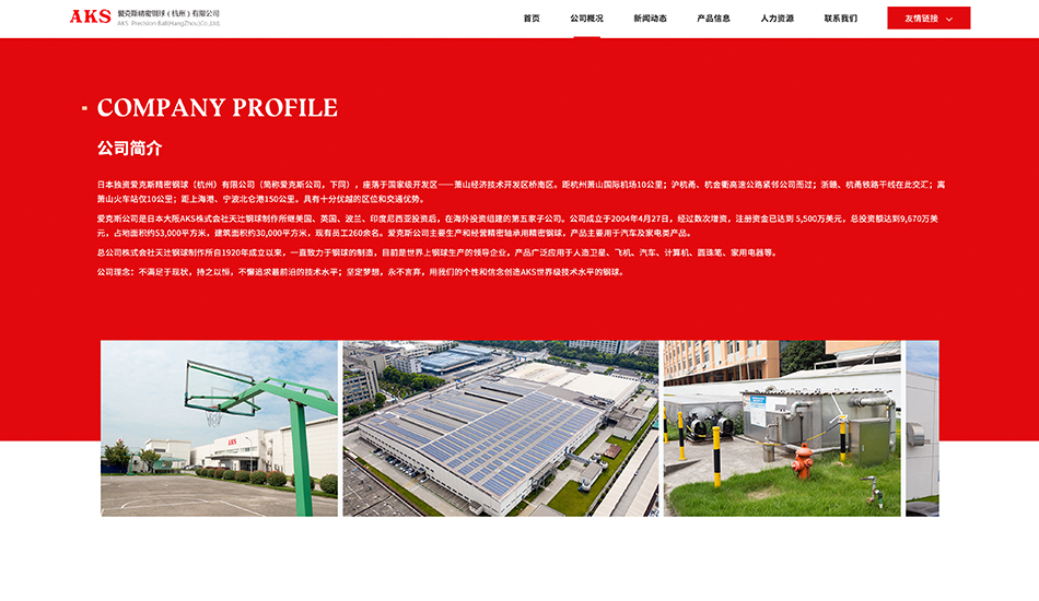 AKS爱克斯网站建设_杭州网站建设公司案例展示_予尚网络